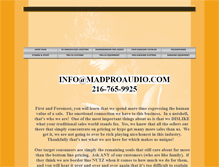 Tablet Screenshot of madproaudio.com